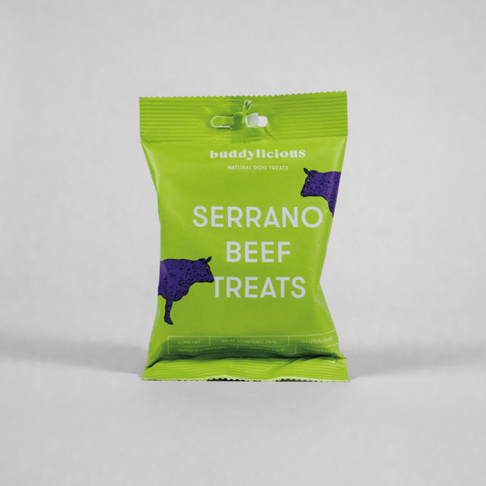 Serrano Beef Treats 100g (Buddylicious) - SnowPaw Store - Buddylicious - Dog Food