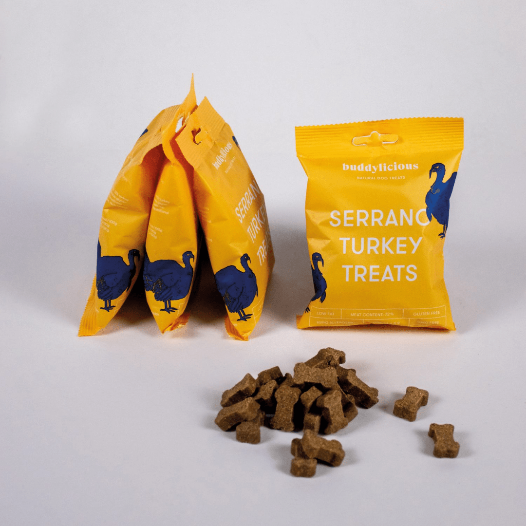 Serrano Turkey Treats 100g (Buddylicious) - SnowPaw Store - Buddylicious - Dog Food