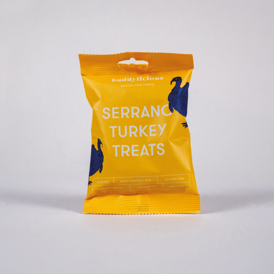 Serrano Turkey Treats 100g (Buddylicious) - SnowPaw Store - Buddylicious - Dog Food