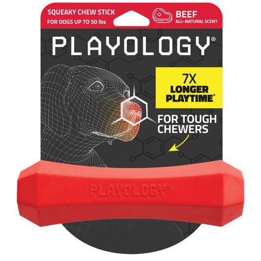 Squeaky Chew Stick (Playology) - SnowPaw Store - Playology - Dog Toys