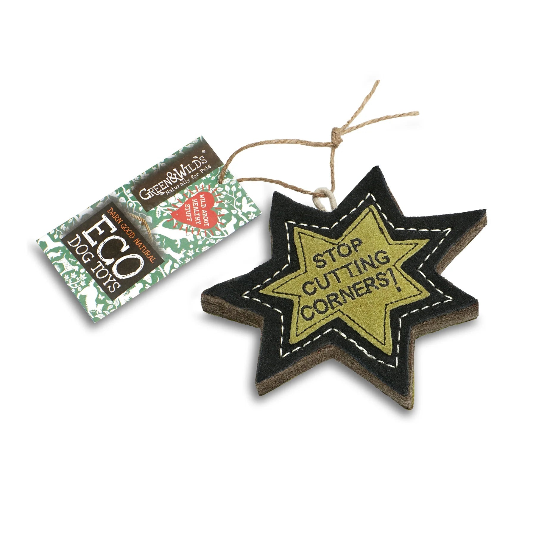 Stop Cutting Corners, Eco Dog Toy (Green & Wilds) - SnowPaw Store - Green & Wilds - Dog Toys
