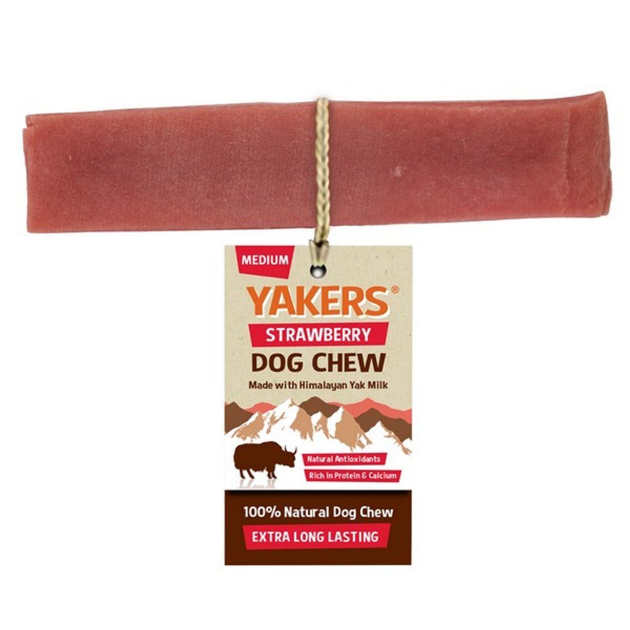 Strawberry Yak Chew (Yakers) - SnowPaw Store - Yakers - Dog Treats