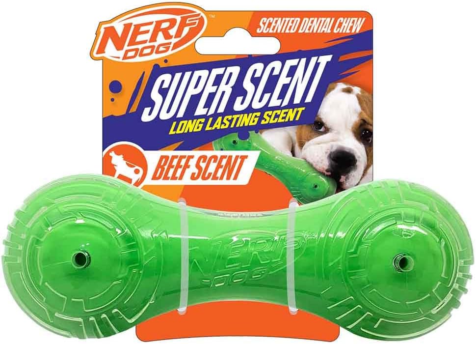 TPR Super Scent Barbell (Nerf Dog) - SnowPaw Store - Nerf Dog - Dog Toys