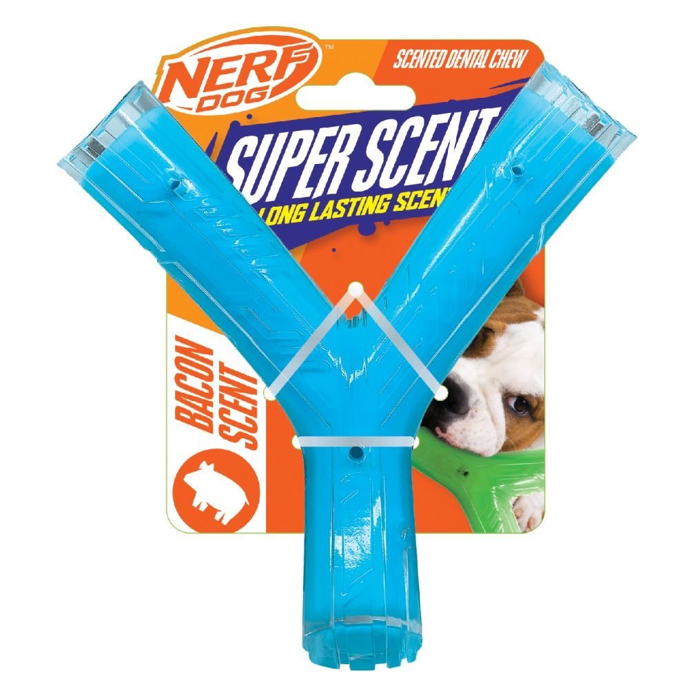TPR/PP Scented Chicken Super Scent Wishbone Solid Core 6.5in (Nerf) - SnowPaw Store - Nerf Dog - Dog Toys