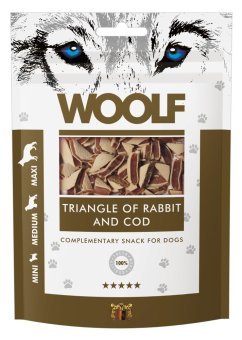 Traiangle of Rabbit and Cod (Woolf) - SnowPaw Store - Woolf - Dog Treats
