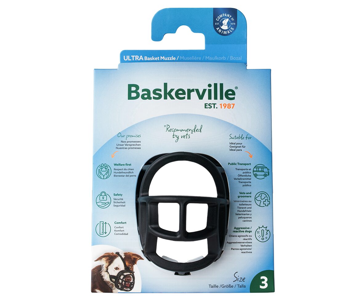 Ultra Basket Muzzle (Baskerville) - SnowPaw Store - Baskerville - Dog Muzzle
