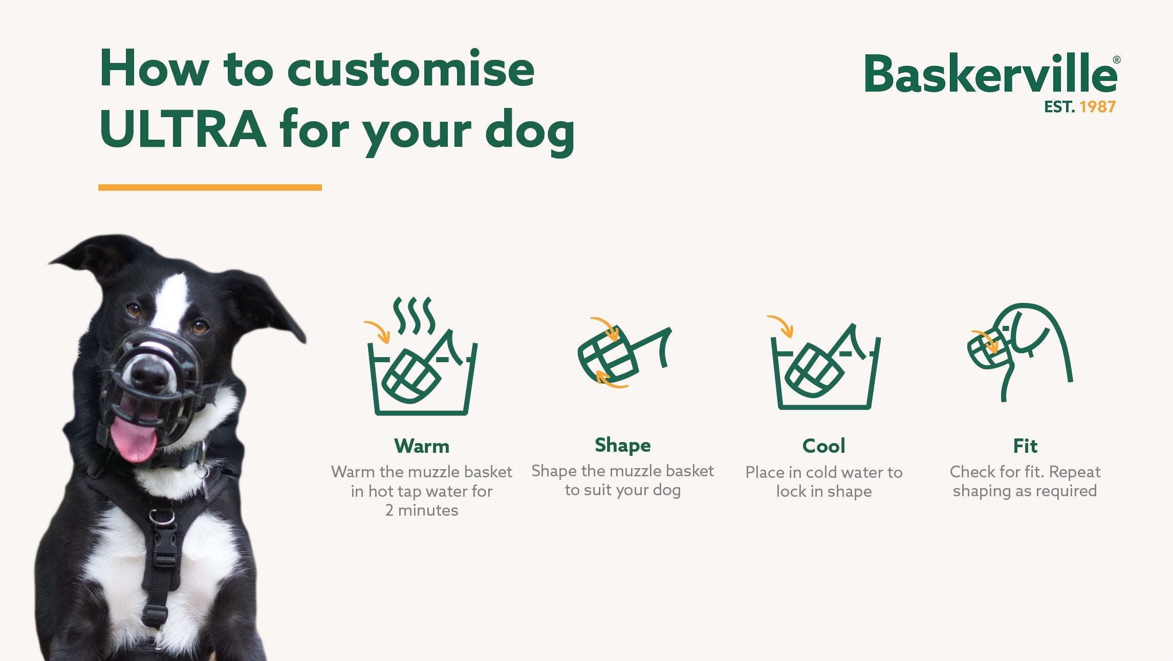 Ultra Basket Muzzle (Baskerville) - SnowPaw Store - Baskerville - Dog Muzzle