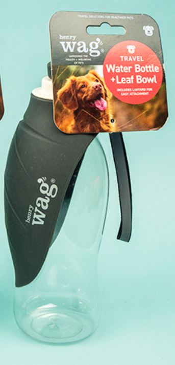 Water Bottle with Leaf Bowl (Henry Wag) - SnowPaw Store - Henry Wag - Active Dog Gear