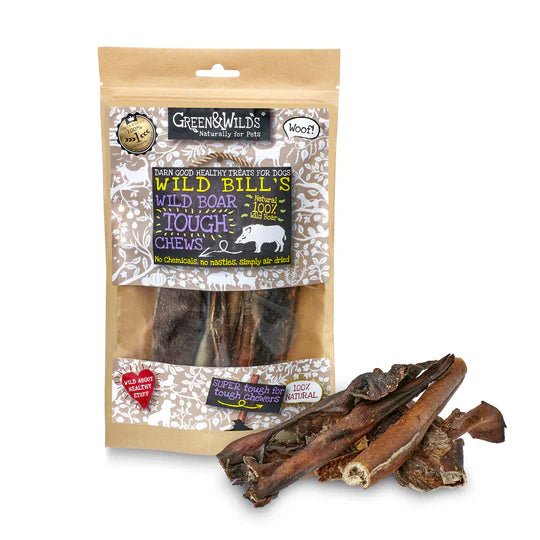 Wild Boar Tough Chews, 160g (Green&Wilds) - SnowPaw Store - Green & Wilds - Dog Treats