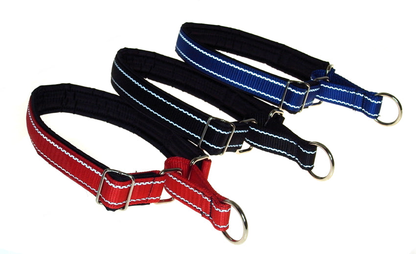 Dog Collars with Reflective Stitching