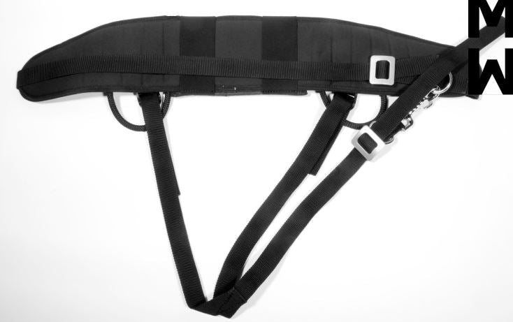 ManMat Pocket Black on Belt Rear View
