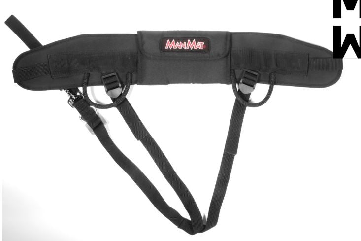 ManMat Pocket Black on Belt Front View