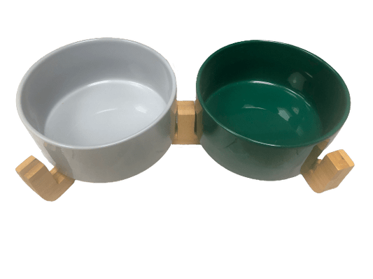 Ceramic Dog Bowl Set - SnowPaw Store - Pawtrekker - Food & Health