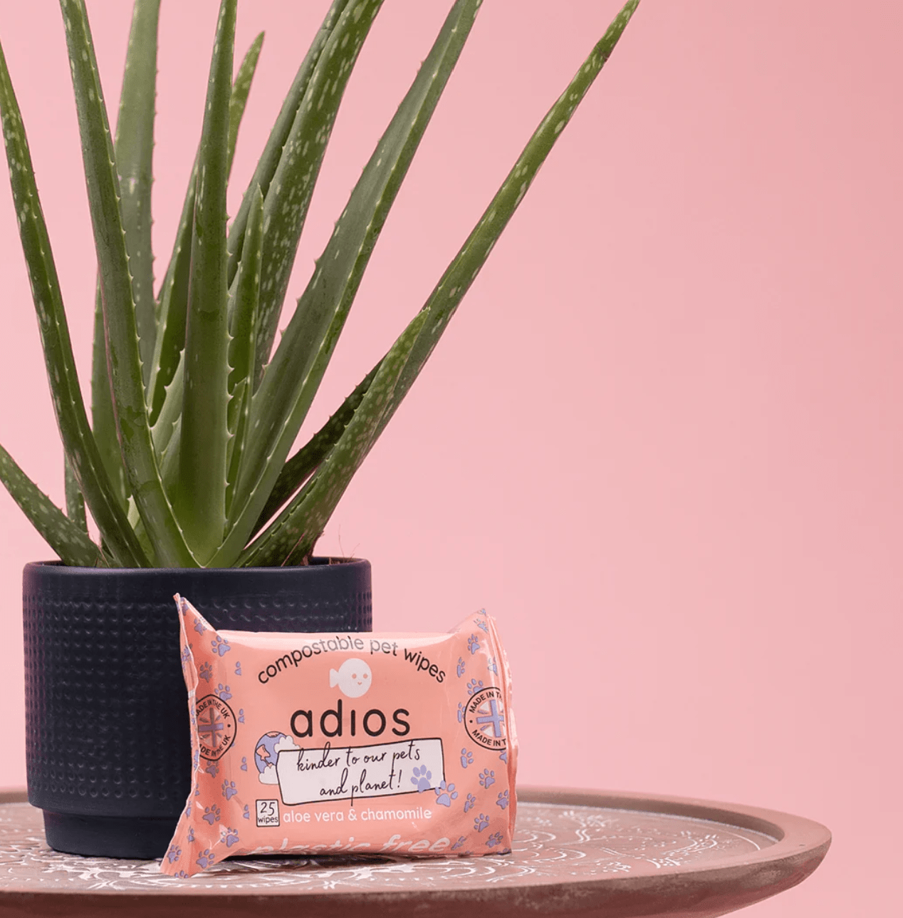 Compostable Pet Wipes (Adios) - SnowPaw Store - Adios Plastic - Food & Health