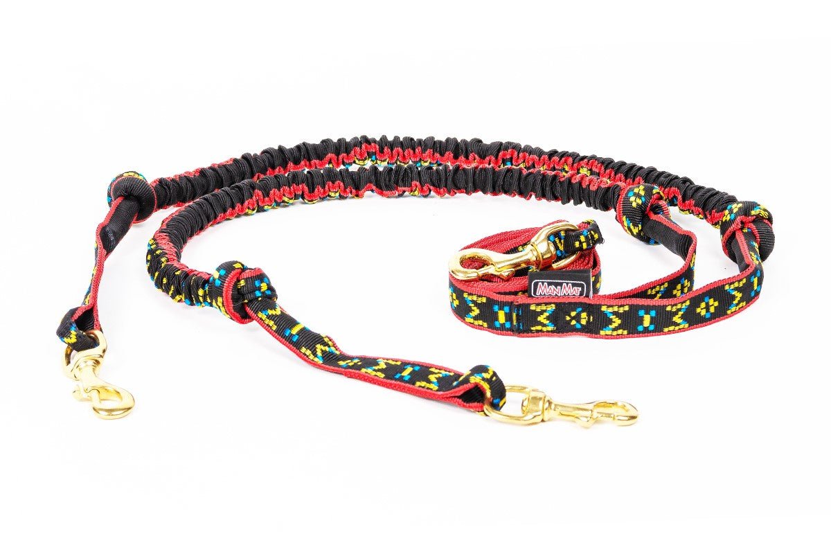 Double Ski - line with Bungee (ManMat) - SnowPaw Store - ManMat - Sled Dog Equipment