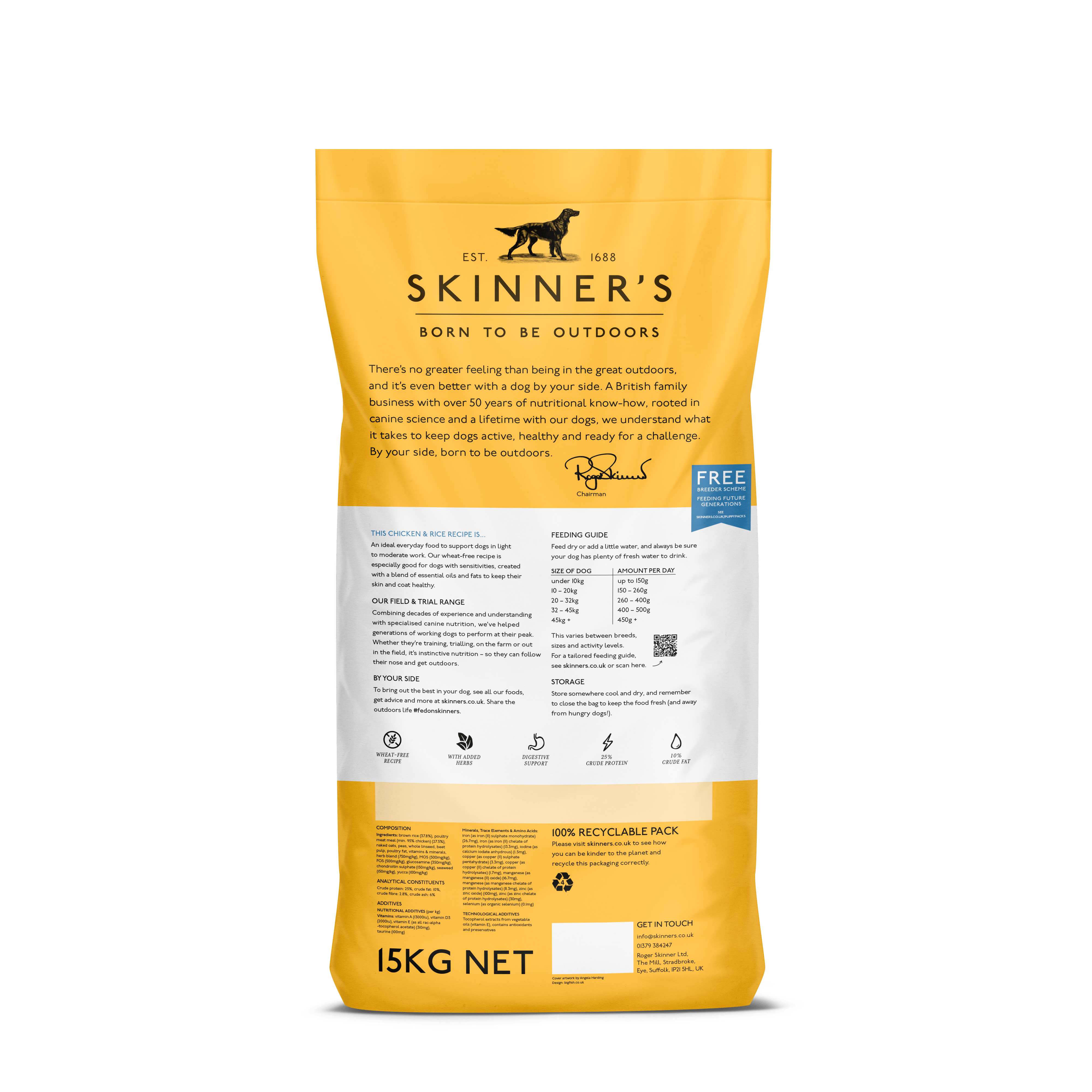 Field & Trial Chicken and Rice (Skinner's) - SnowPaw Store - Skinner's - Dog Food