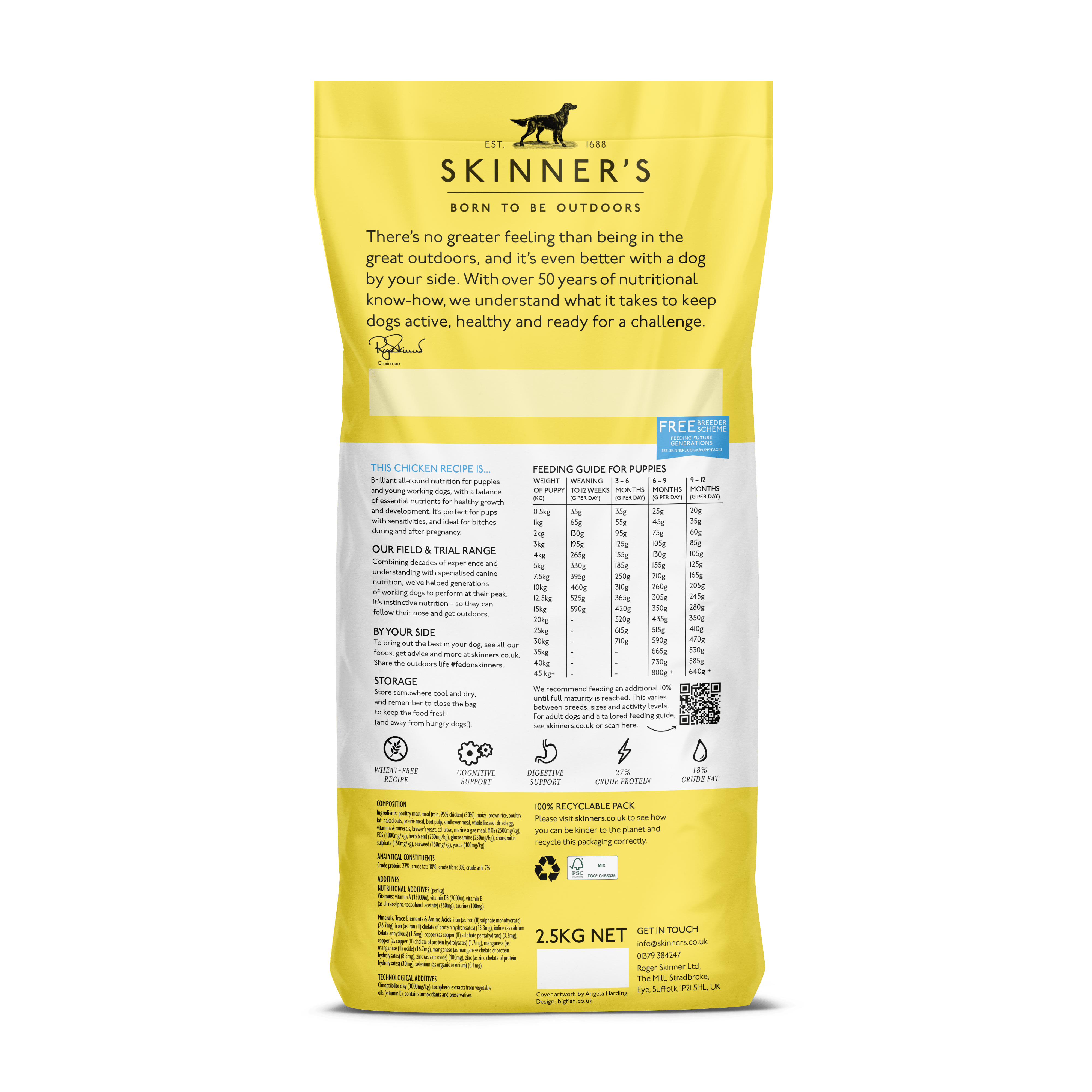 Field & Trial Puppy Chicken (Skinner's) - SnowPaw Store - Skinner's - Dog Food
