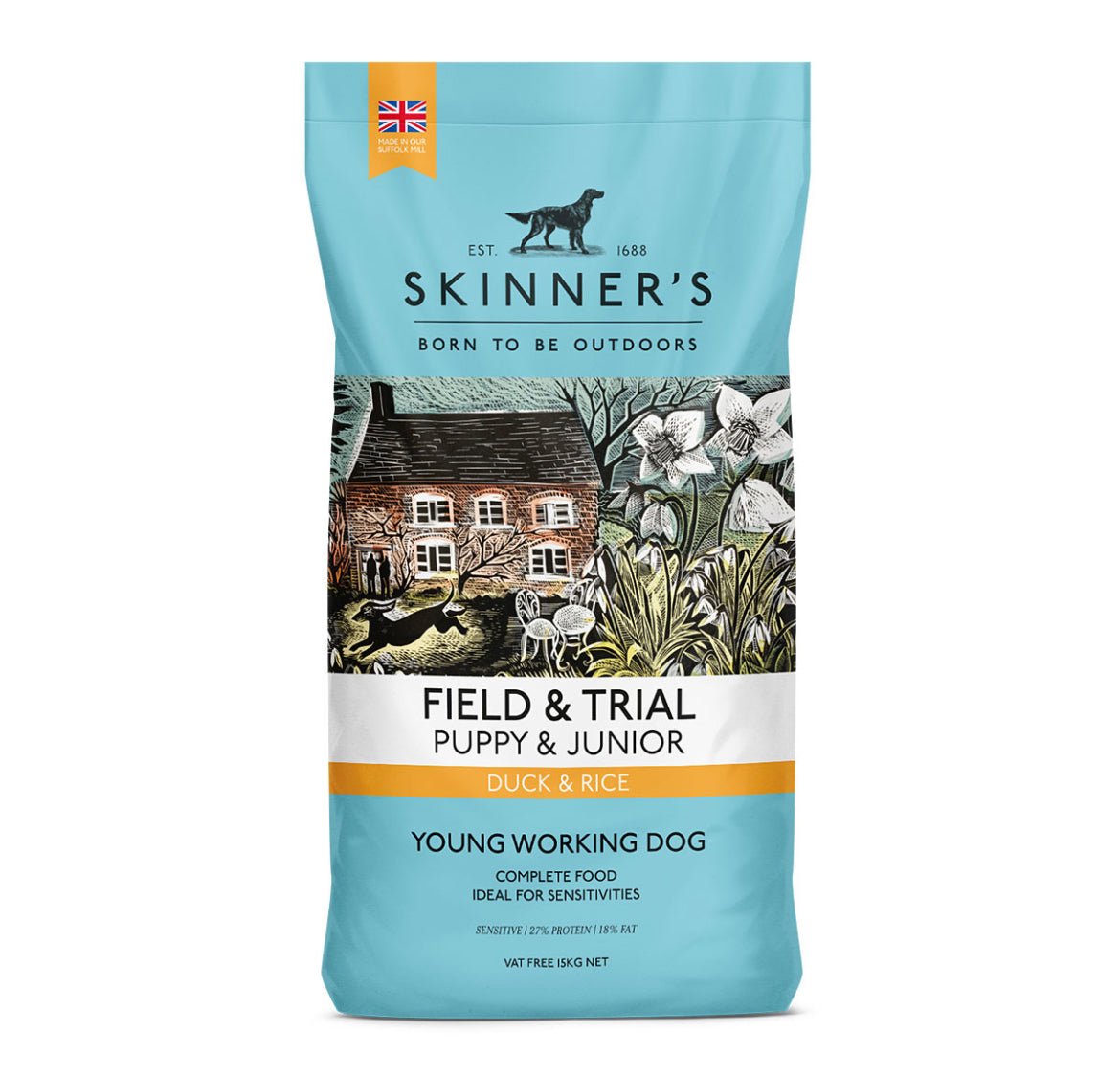 Field & Trial Puppy & Junior Duck & Rice (Skinner's) - SnowPaw Store - Skinner's - Dog Food