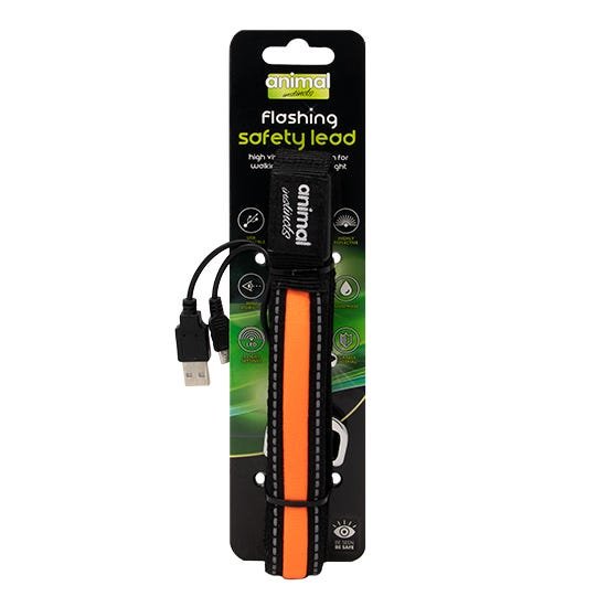 Flashing Safety Lead (Animal Instincts) - SnowPaw Store - Animal Instincts - Dog Collars, Leads, Belts