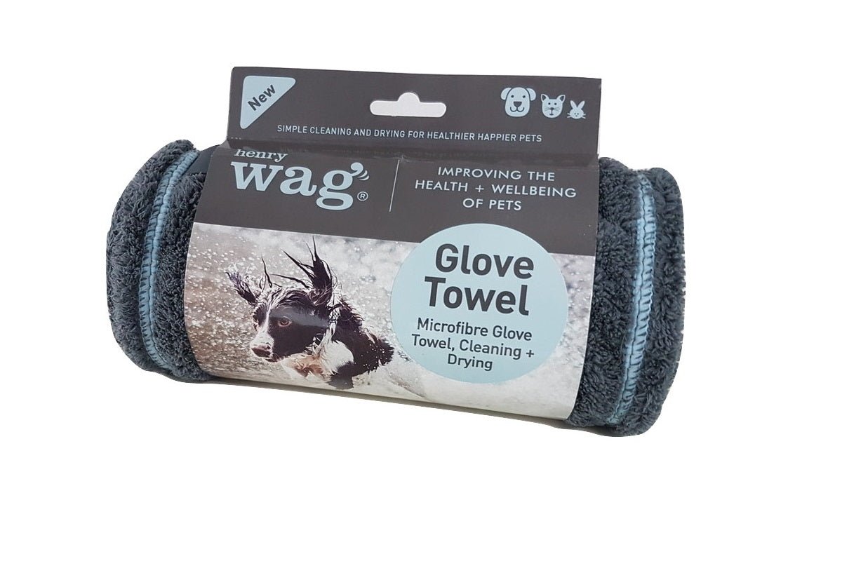 Microfibre Cleaning Glove Towel (Henry Wag) - SnowPaw Store - Henry Wag - Active Dog Gear