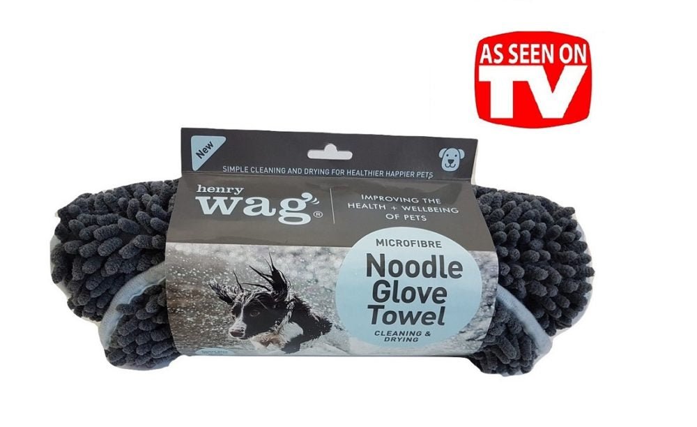 Microfibre Pet Noodle Glove Towel (Henry Wag) - SnowPaw Store - Henry Wag - Active Dog Gear