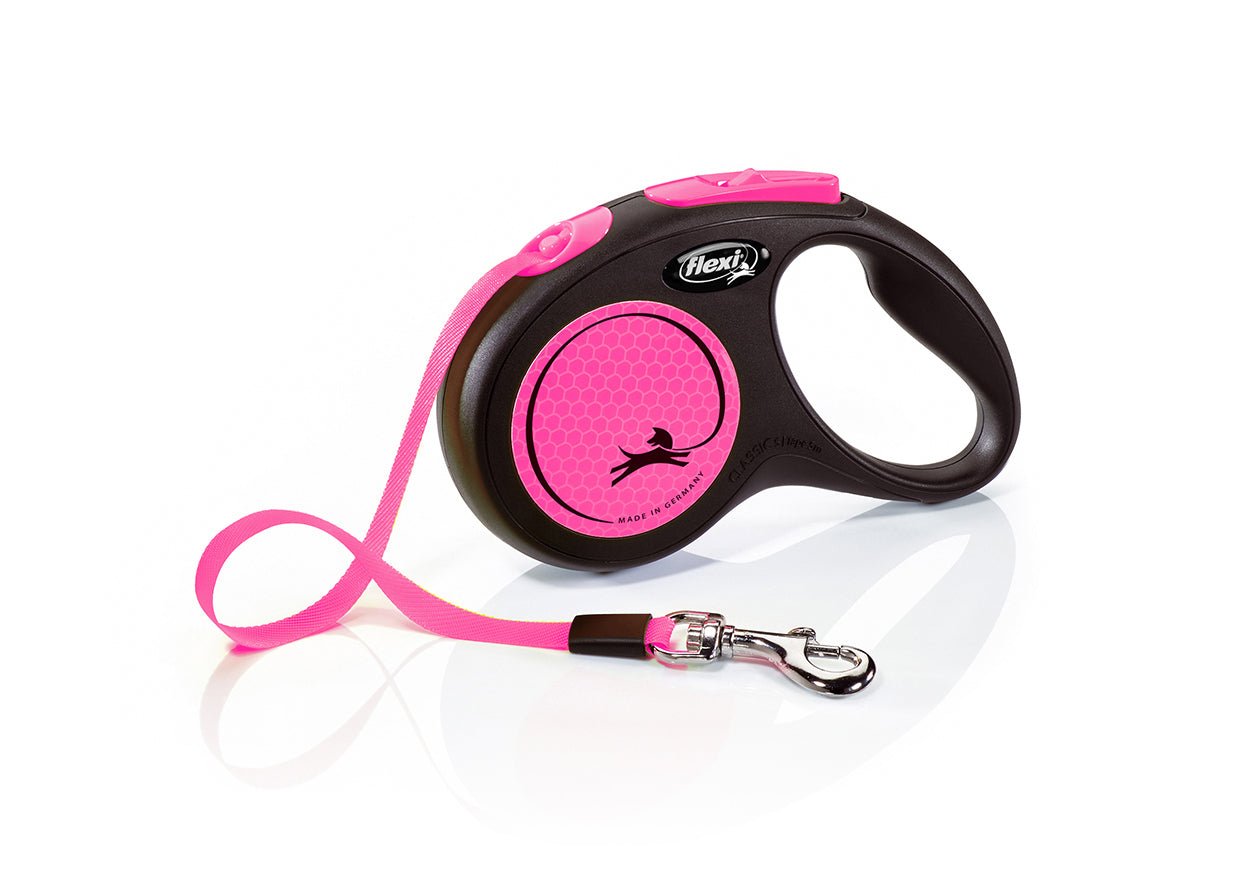 Neon Extending Tape Lead (Flexi) - SnowPaw Store - Flexi - Dog Collars, Leads, Belts
