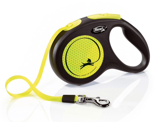 Neon Extending Tape Lead (Flexi) - SnowPaw Store - Flexi - Dog Collars, Leads, Belts