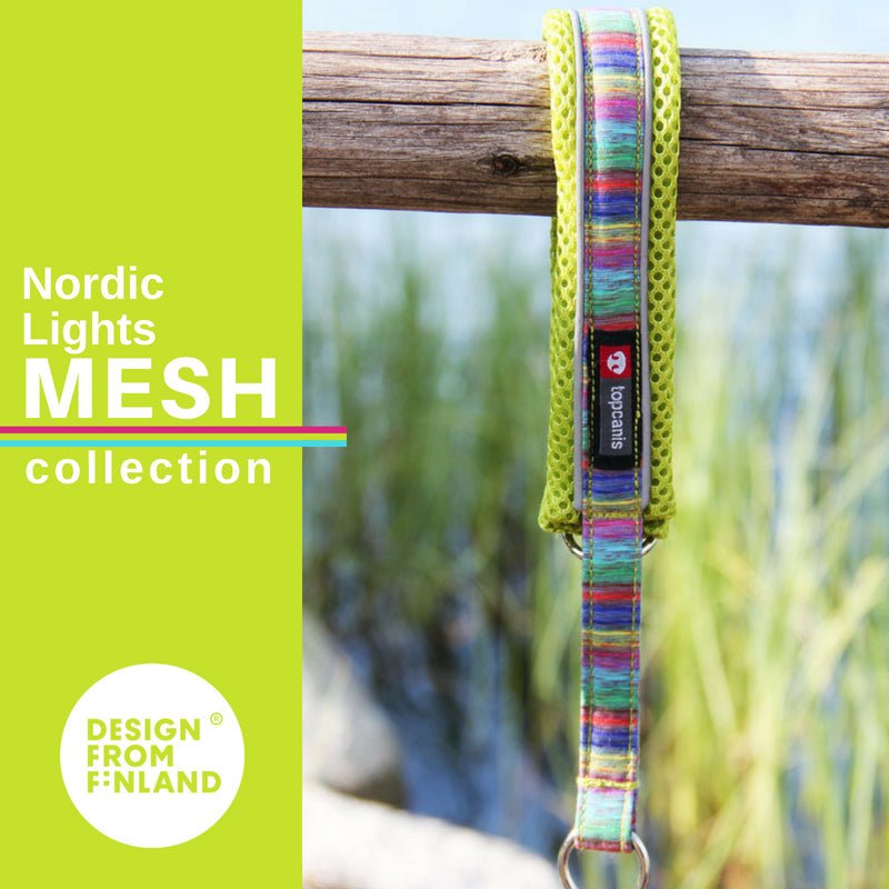 Nordic Lights Mesh collar (Finnero) - SnowPaw Store - Finnero - Dog Collars, Leads, Belts