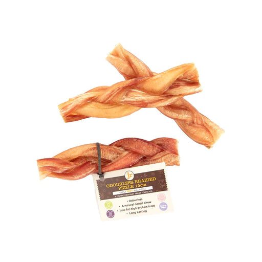 Odourless Braided Pizzle 15cm (JR Pet Products) - SnowPaw Store - JR Pet Products - Dog Food