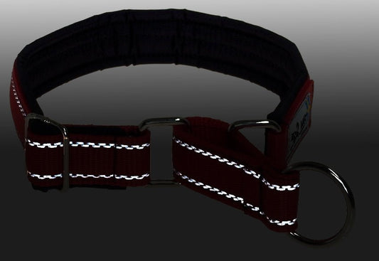 Semi - slip Padded Dog Collar with Reflective Stitching (Mr Koppel) - SnowPaw Store - Mr Koppel - Dog Collars, Leads, Belts