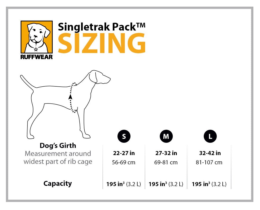 Singletrak Pack (Ruffwear) - SnowPaw Store - Ruffwear - Active Dog Gear