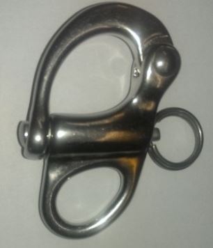 Stainless Steel Snap Shackle - SnowPaw Store - ManMat - Sled Dog Equipment