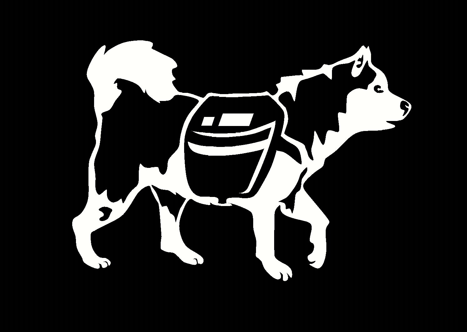 Sticker: Alaskan Malamute Backpacking - SnowPaw Store - SnowPaw Store - Gifts