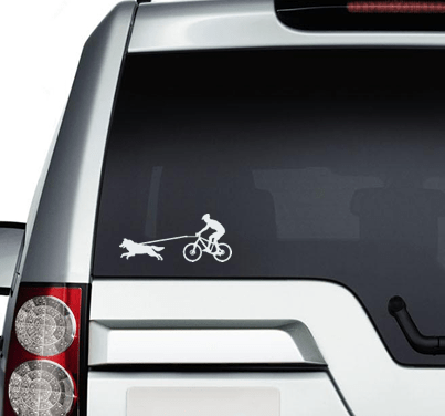 Sticker: Bikejoring - SnowPaw Store - SnowPaw Store - Gifts