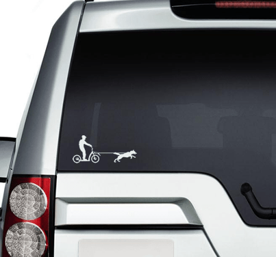 Sticker: Scooterjoring - SnowPaw Store - SnowPaw Store - Gifts