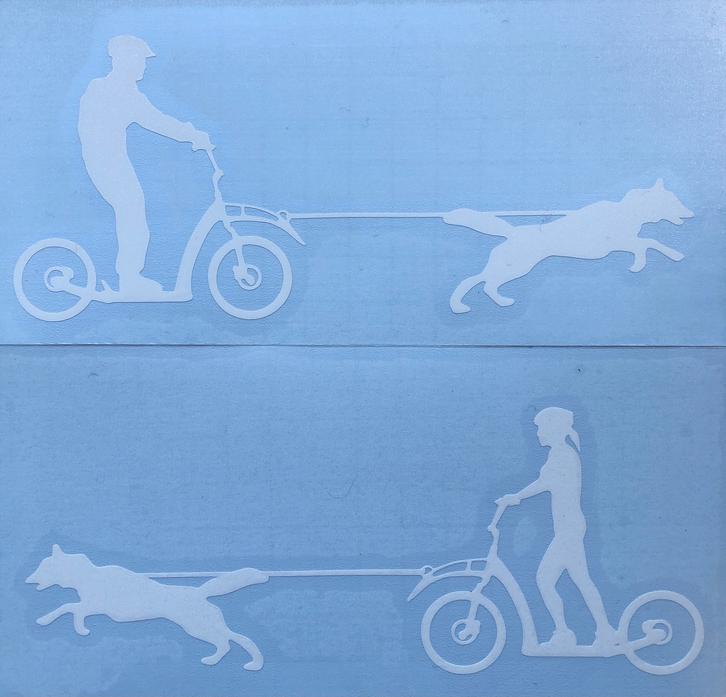 Sticker: Scooterjoring - SnowPaw Store - SnowPaw Store - Gifts
